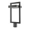 Z-Lite Luttrel 1 Light Outdoor Post Mount Fixture, Black & Frosted 566PHBR-BK-LED - alternate 2